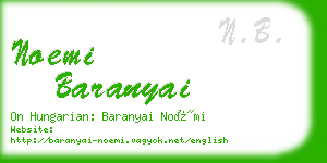 noemi baranyai business card